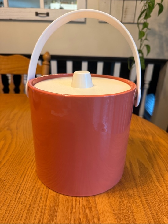 Mr Ice Bucket Other - Vintage Mr Ice Bucket Orange Ice Bucket with Lid Made in the USA